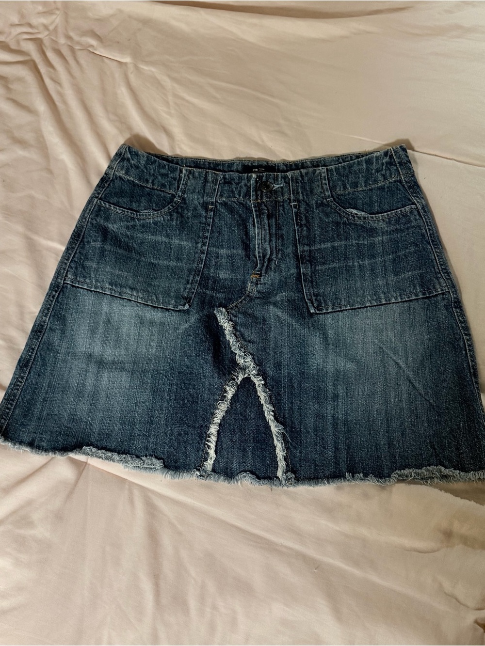 Bailey’s Point Dark Denim Mini Skirt 9